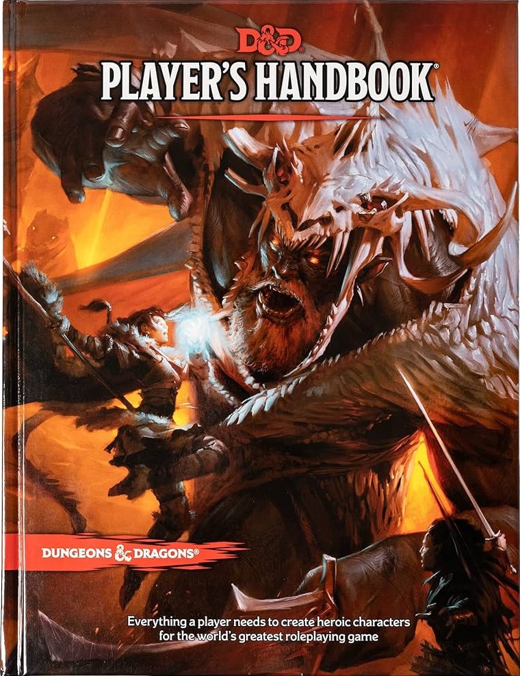 5e 2014 player’s handbook 2014 version of dungeons and dragons 5th edition player's handbook cover image